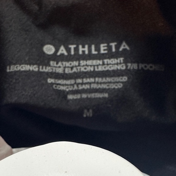 Athleta Black Elation Sheen Tights - Picture 4 of 4